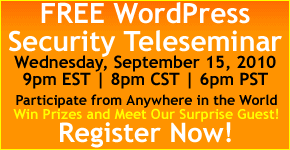 Free WordPress Security Teleseminar